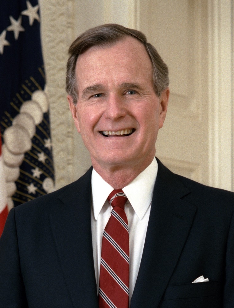 Official portrait of President George H. W. Bush