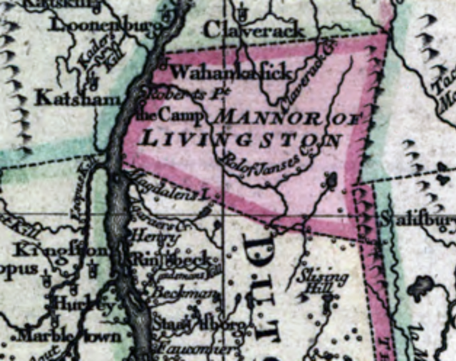 Historic map of Livingston Manor